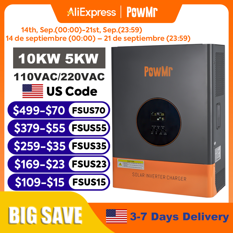 PowMr 10KW 5KW Split-Phase-Wec – Split Phase Inverter 10Kw 110V 220V Bewertung und Preis